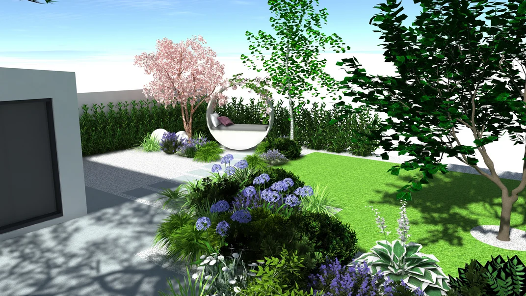 Detal projektu ogrodu