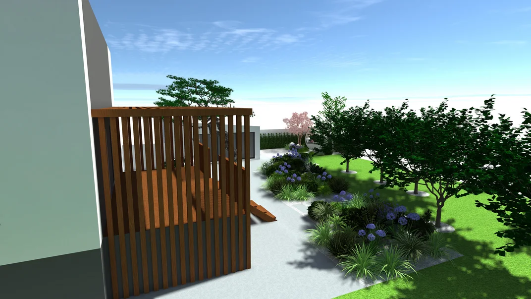 Detal projektu ogrodu