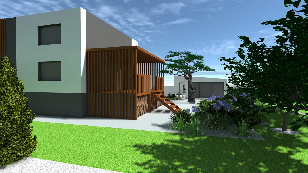 Detal projektu ogrodu