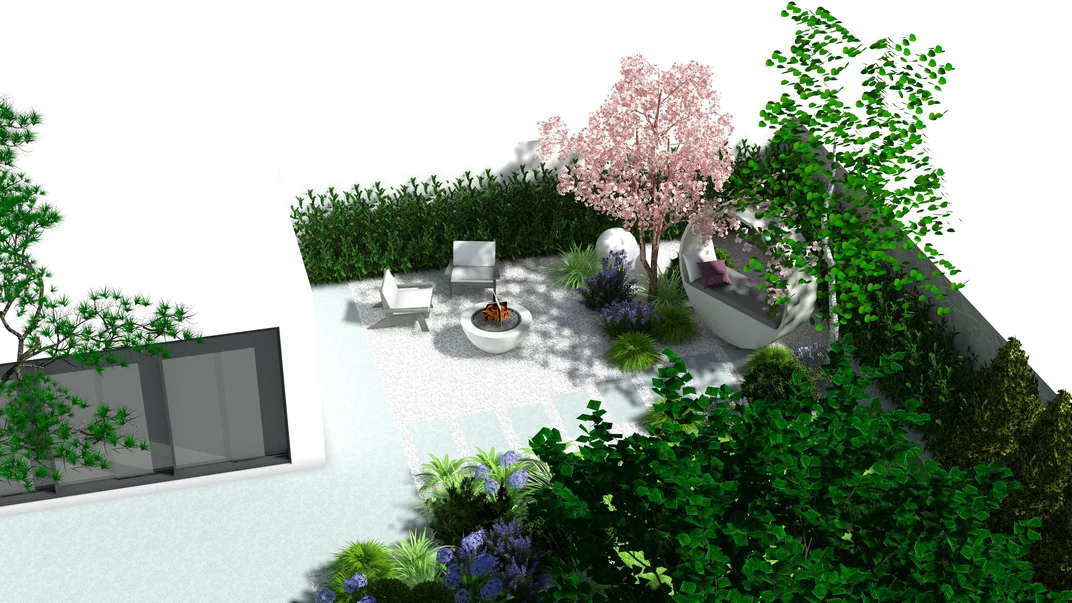 Detal projektu ogrodu